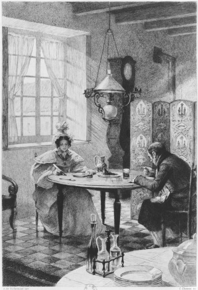 Emma and Charles Bovary, Illustration from 